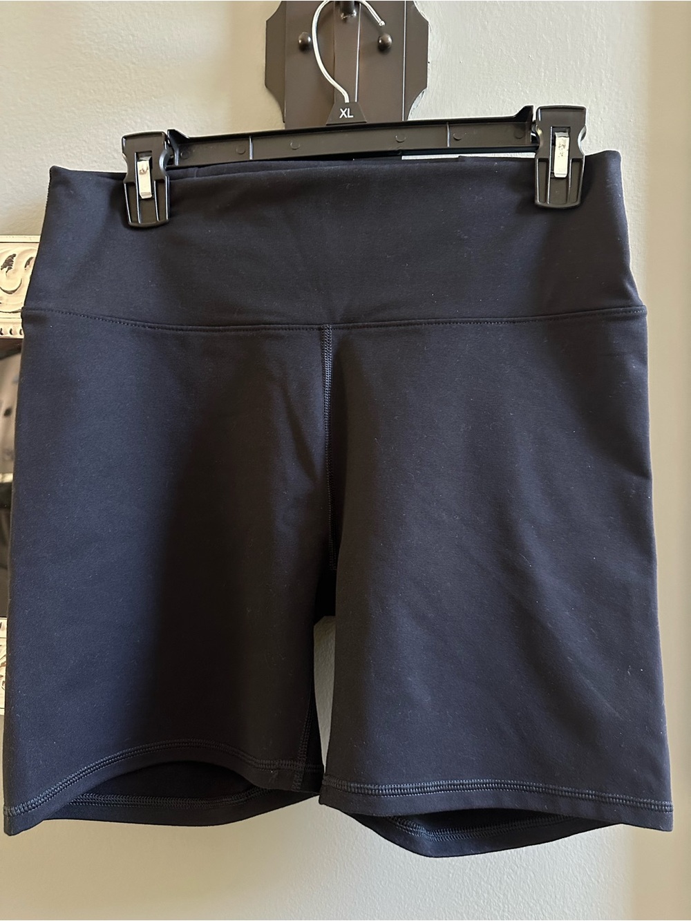 Fabletics Black High-Rise Athletic Bike Shorts